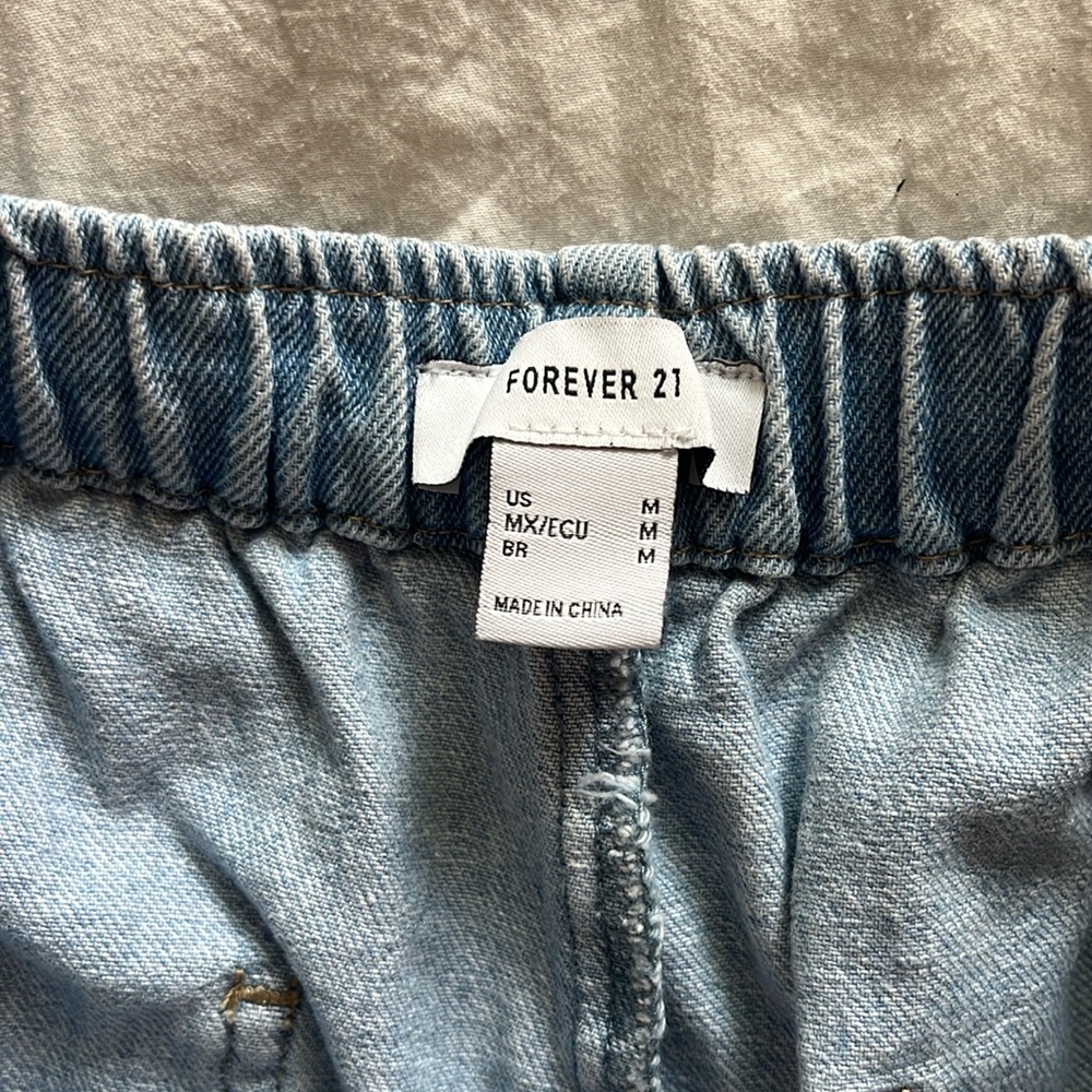 Drawstring Jean Short - Picture 2 of 3